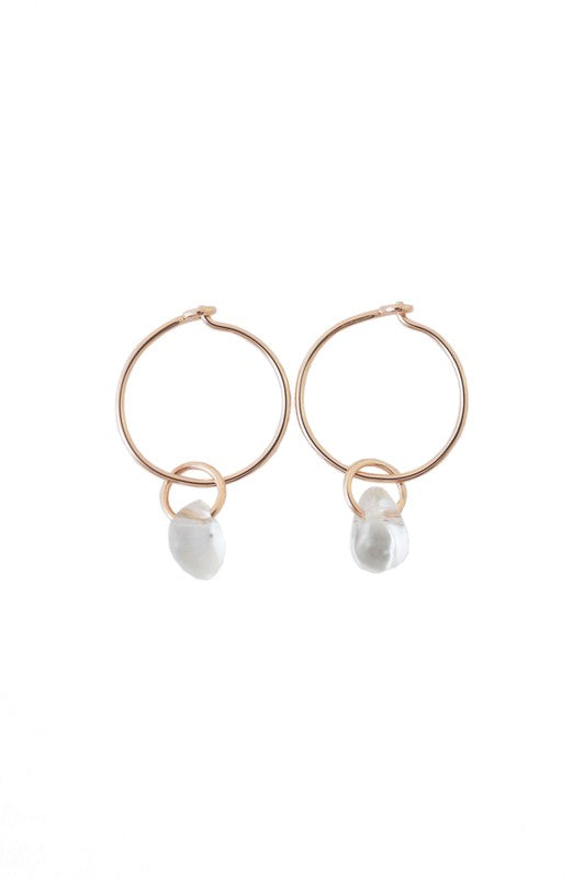 Wishing Crystal Hoop Earrings