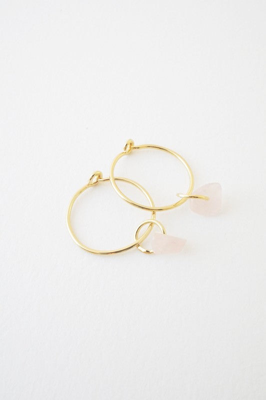 Wishing Crystal Hoop Earrings