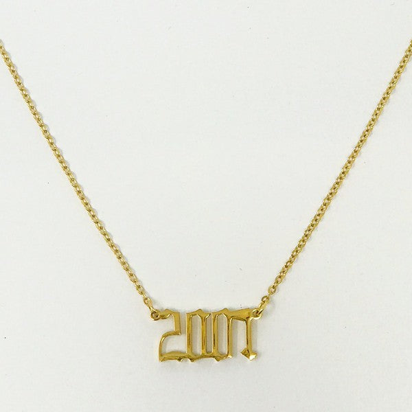 Birth Year Necklace