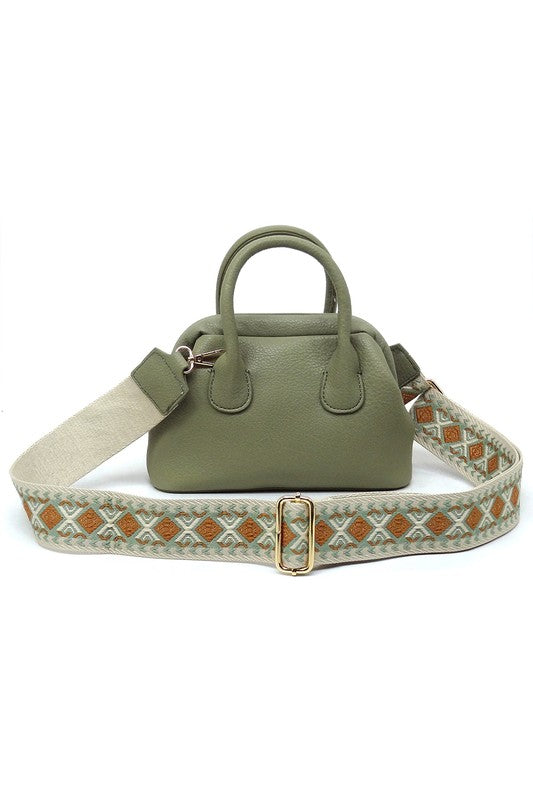 Spring Frame Doctors Satchel Crossbody Bag